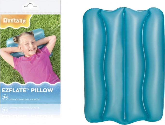 Nadmuchiwana poduszka 38 x 25 cm Niebieska Bestway