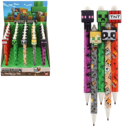 Gumowalny żelowy długopis Minecraft - 1 sztuka