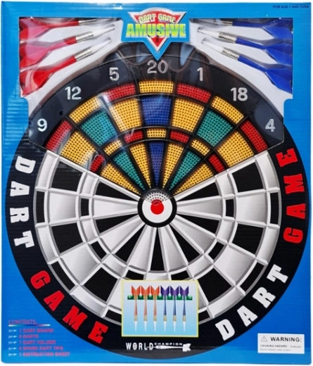 Tarcza do darta 35 cm z zestawem 6 rzutek