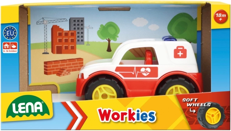 LENA Workies karetka 12 cm w pudełku