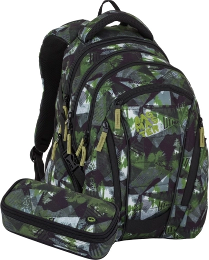 Bagmaster BAG 26 A zestaw uczniowski zielono-szary