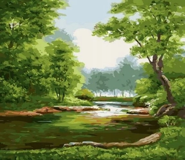 Norimpex Malowanie po numerach Las 40 x 50 cm