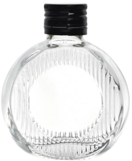 Butelka Moon 100 ml z metalową zakrętką 28 mm