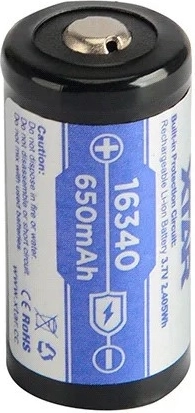 Format 16340 / R-CR123 i pojemność 650 mAh