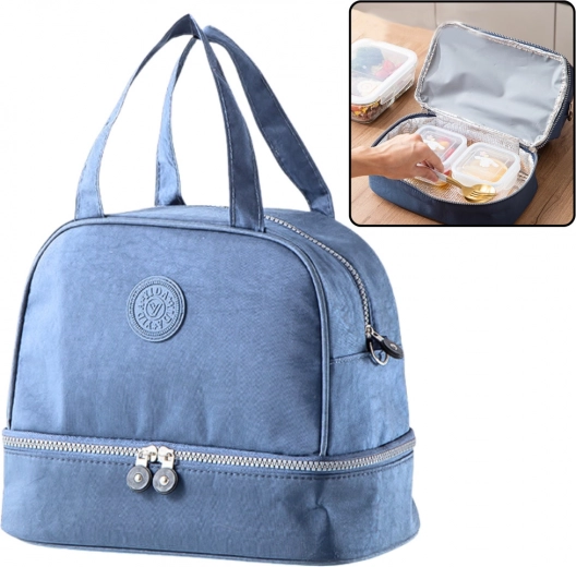 Izolacyjna torba termiczna na lunch – niebieska