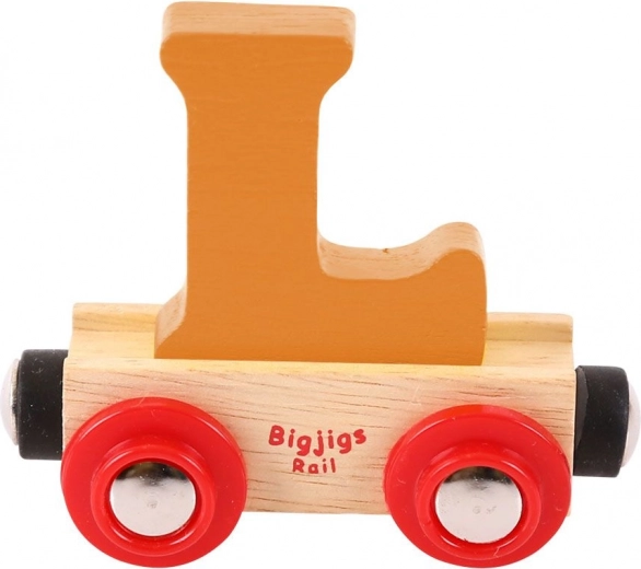 Drewniany pociąg Bigjigs Rail z literą L