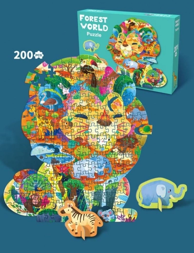 Puzzle Safari 200 elementów dla dzieci