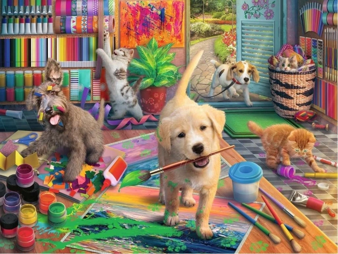 Puzzle Ravensburger Sweet Artists – Uroczy rękodzielnicy 750 elementów