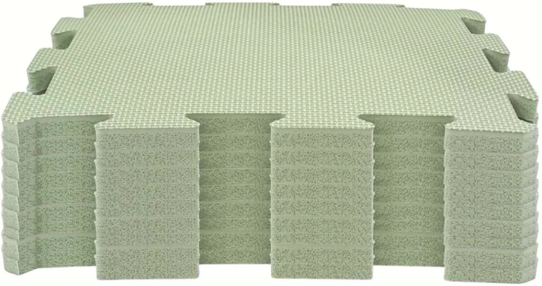 NIDO NIDO piankowa mata do zabawy puzzle 9 elementów sage green