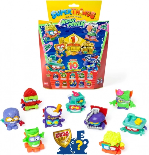 SuperThings figurki Neon Power – zestaw 10 szt.