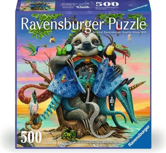 Ravensburger kwadratowe puzzle Afterglow 500 elementów