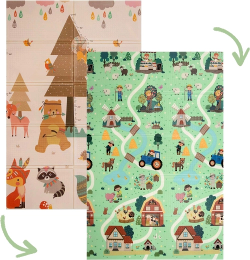 Dwustronny design do nauki i zabawy