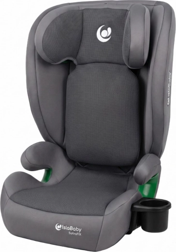 IslaBaby SafiroFix i-Size fotelik samochodowy 100–150 cm (15–36 kg) ISOFIX mesh grey