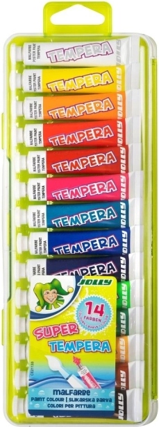 Zestaw farb temperowych 14 kolorów
