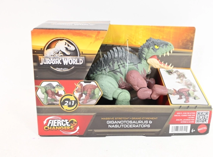 Jurassic World figurka dinozaura Nasutoceratops 2w1
