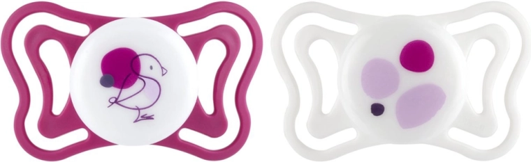 Chicco PhysioForma Light silikonowe ortodontyczne smoczki uspokajające, różowe 6–16 m, 2 szt.