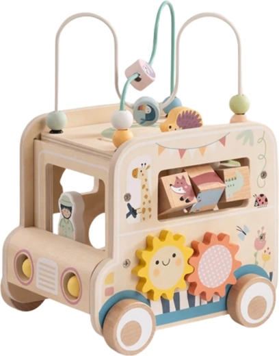 Sortowanie kształtów i obrotowe klocki ze zwierzątkami