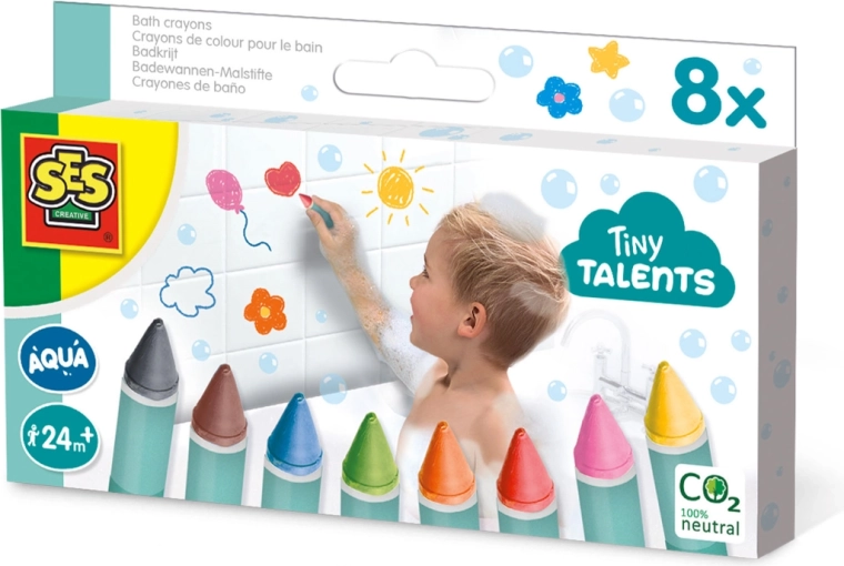Kredki do kąpieli Tiny Talents 8 szt.
