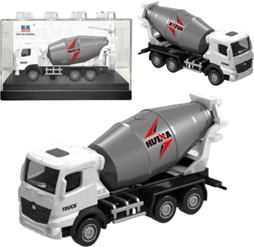 Kolekcjonerski model betoniarki Huina biała 1:80