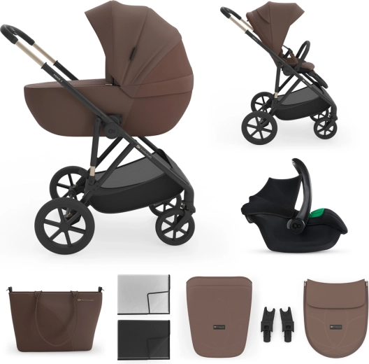 Wózek wielofunkcyjny 3w1 Kinderkraft Prime 3 velvet mocca