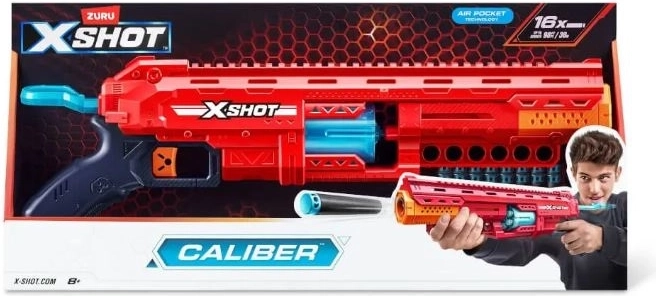 ZURU X-Shot Caliber – piankowa wyrzutnia z magazynkiem