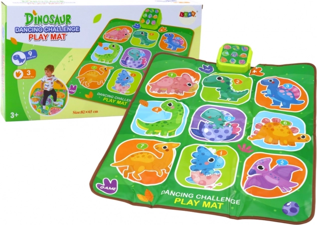 Interaktywna mata taneczna dinozaury – 5 trybów zabawy