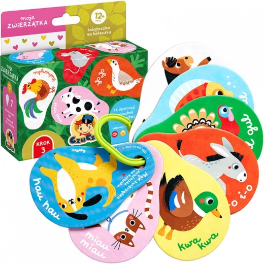 CzuCzu moje zwierzątka książeczka na kółeczku 12m+