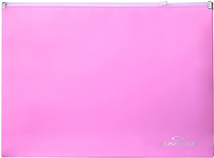 Teczka na dokumenty A4 z zamkiem, pastelowy róż CONCORDE