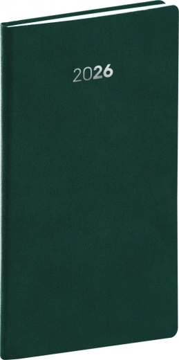 Kieszonkowy kalendarz Balakon zielony 2026 9 x 15,5 cm
