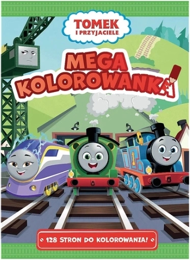 Tomek i Przyjaciele (Thomas & Friends) mega kolorowanka dla dzieci