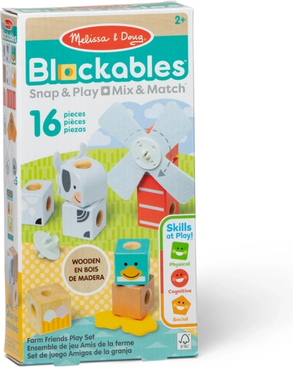 Tworzenie bez granic z 16 drewnianymi elementami