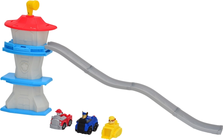 Wieża z długą rampą do dynamicznych zjazdów