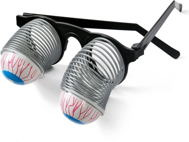Halloweenowe okulary z wyskakującymi oczami