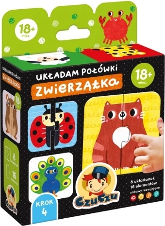 CzuCzu Układam połówki zwierzątek – pierwsze puzzle