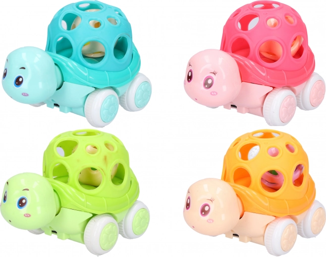 Plastowa grzechotka żółw 11 cm