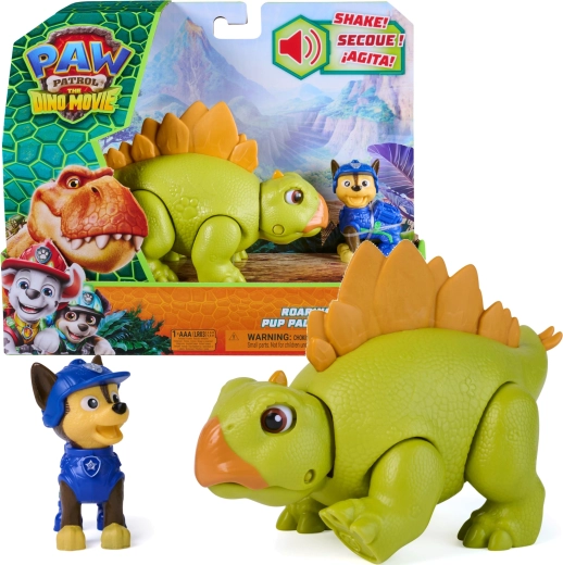 Spin Master Psi Patrol Dinozaury: Chase z interaktywnym stegozaurem (10 cm)
