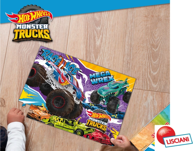 Puzzle Hot Wheels 48 elementów 35 × 25 cm