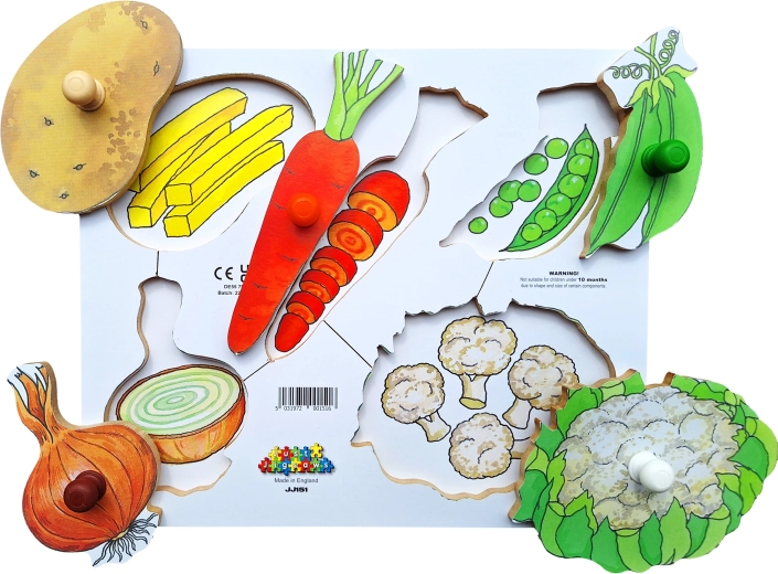 Just Jigsaws drewniane puzzle Obieramy i kroimy – 6 części