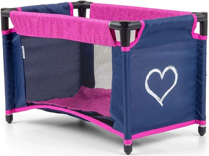 Podróżne łóżeczko z siatką i miękką pościelą