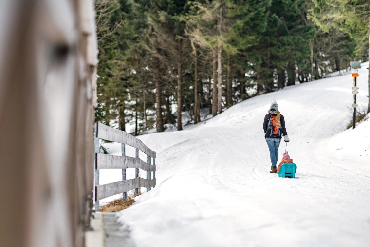 Łatwe ciągnięcie po śniegu