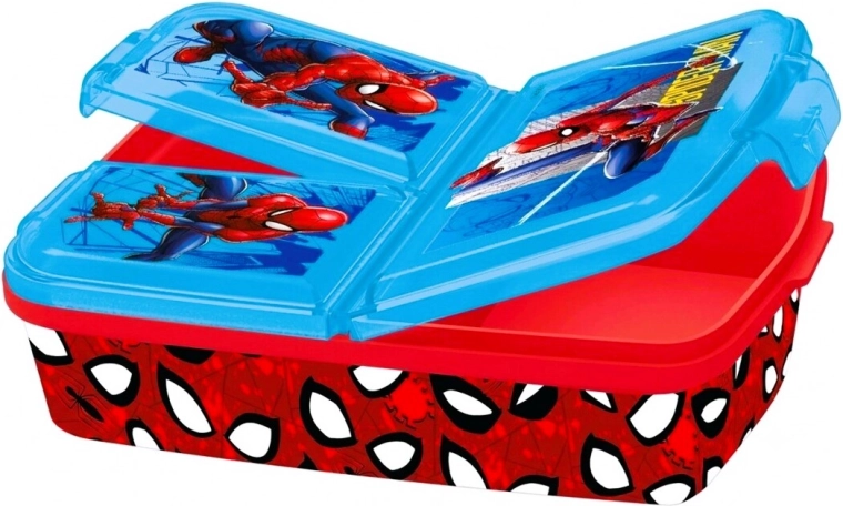 Wielokomorowy lunchbox Spider-Man