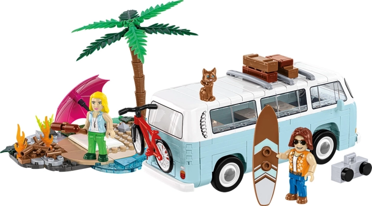 Plażowa diorama pełna akcesoriów
