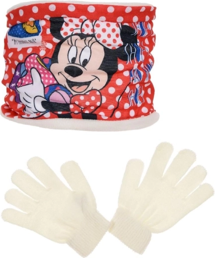Komin i rękawiczki Minnie