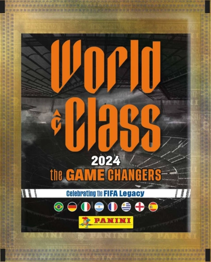 Panini World Class 2024 kolekcjonerskie piłkarskie naklejki - 1 saszetka (5 szt.)