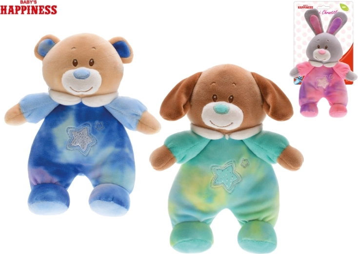 Pluszowe zwierzątko Baby Happiness z grzechotką 21 cm