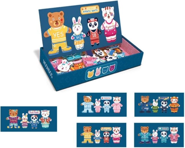 magnetyczne przebieranie zwierzątek