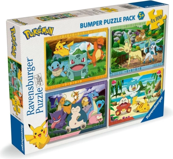 Puzzle Ravensburger Pokémon 4×100 elementów
