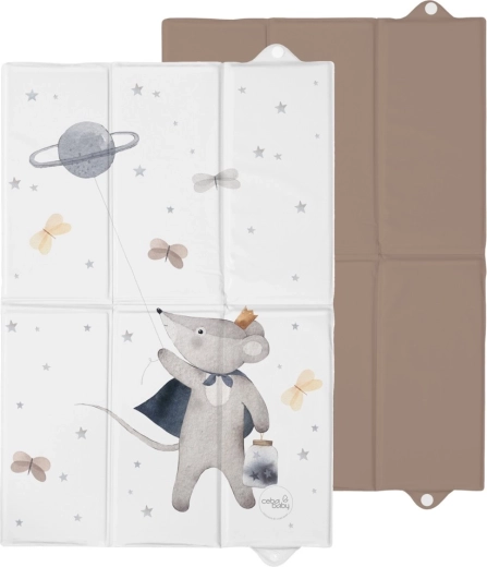 Ceba Baby turystyczna mata do przewijania basic cosmic mouse 60 × 40 cm