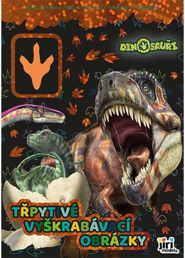 Błyszczące zdrapywanki Dinozaury