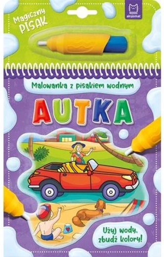 Wodne kolorowanki z pisakiem wodnym – Autka